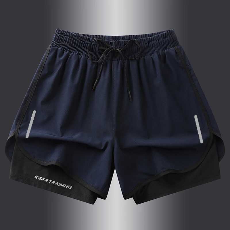 S-5XL NASA GISS Sports Three Piece Pants Summer Popular Anti glare Double layered Sports Shorts for Men and Women Couples RuXJ241226