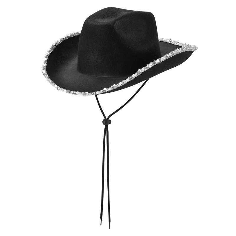 Latest Mens and Womens Wide Eaves Felt Hat Cowboy Cloth Hat Summer Wide Eaves Set Hat Classic Solid Color Fedora Party Hat W241225