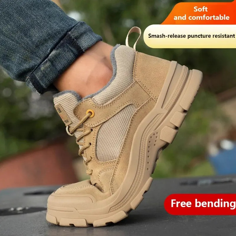 Safety Protection Mens Shoes Insulated Electrician Safety Comfortable Breathable Cushioning Wear-Resistant Protective Equipment 241226