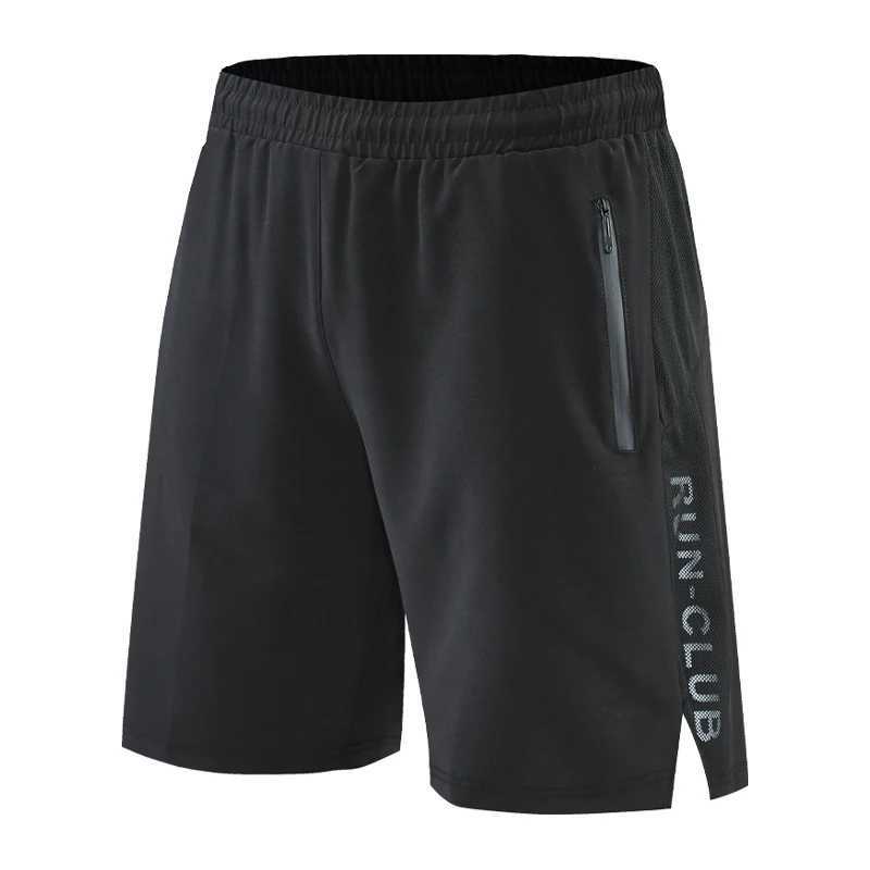 Men Run Shorts Patchwork Training Shorts Zipper Pockets Gym Sports Quick Dry Short Casual 2022 New Summer Fitness ShortsXJ241226