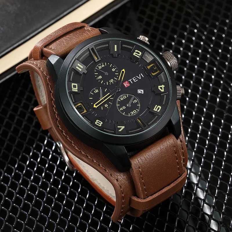 New Arrival Business mens watch multifunctional dial quartz watch calendar Z241226