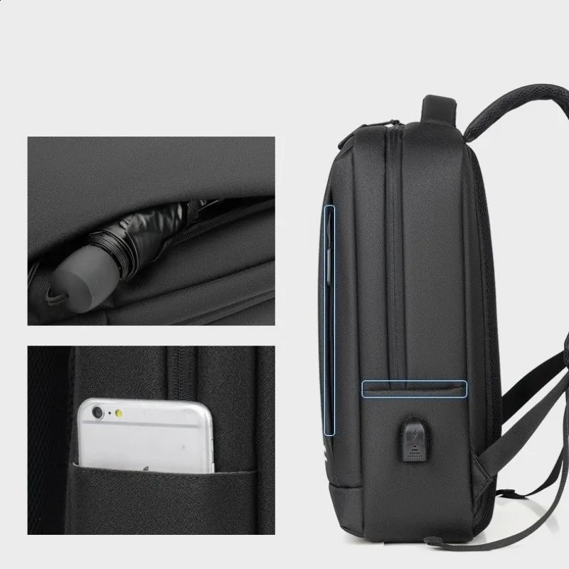 Mens 14 inch Laptop Backpacks Oxford School Bag Fashion Travel Male Mochilas Feminina Casual Women Schoolbag USB Charging 241226