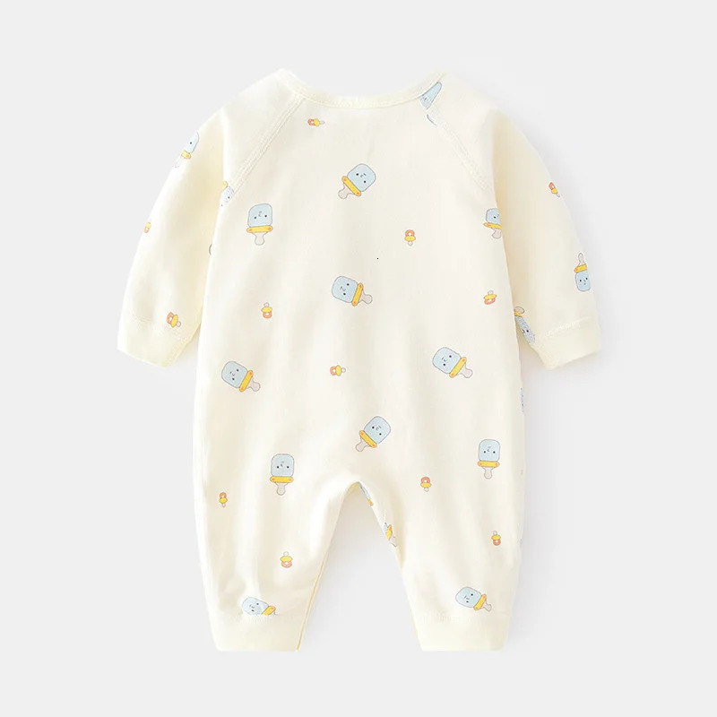 Cotton born Baby Girl Boy Romper Print Infant Jumpsuit Casual Clothes For Girls Boys Spring Autumn Clothing 06M 241225