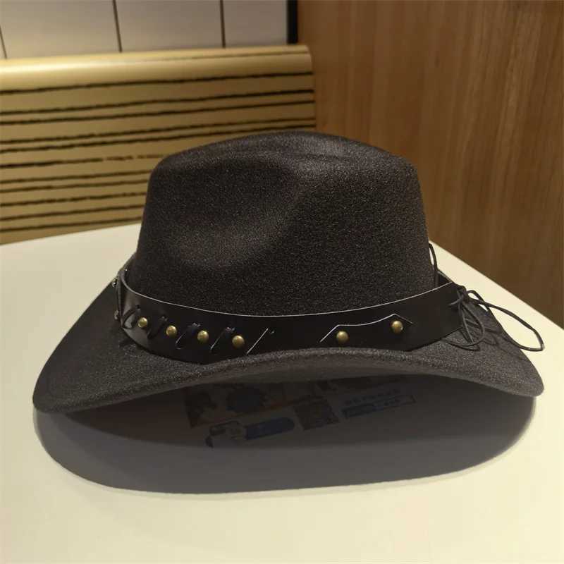 Cowboy Hat Western Cowboy Girl Panama Leisure Outdoor Decoration Summer Spring Women Cs Sombrero Vaquero Sombrero New W241225