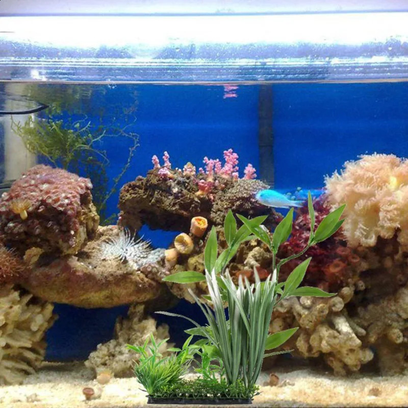 Great Fish Aquarium Decorations Nontoxic Decorative Artificial Weeds Water Ornament Plant Aquarium Plants Grass Accessories 241225
