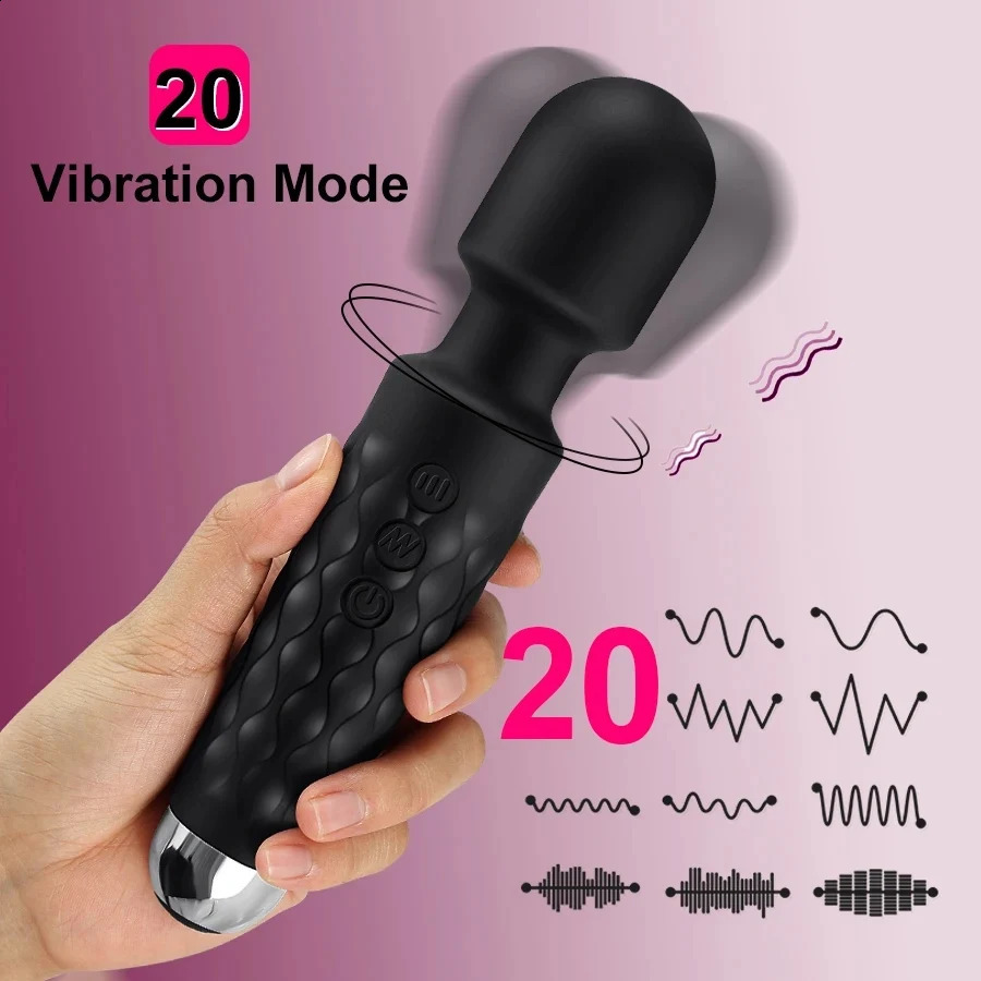 Powerful Magic Wand Vibrators for women Clitoris Stimulator AV Stick G Spot Massager Female Masturbator Sex Toys Woman 241226