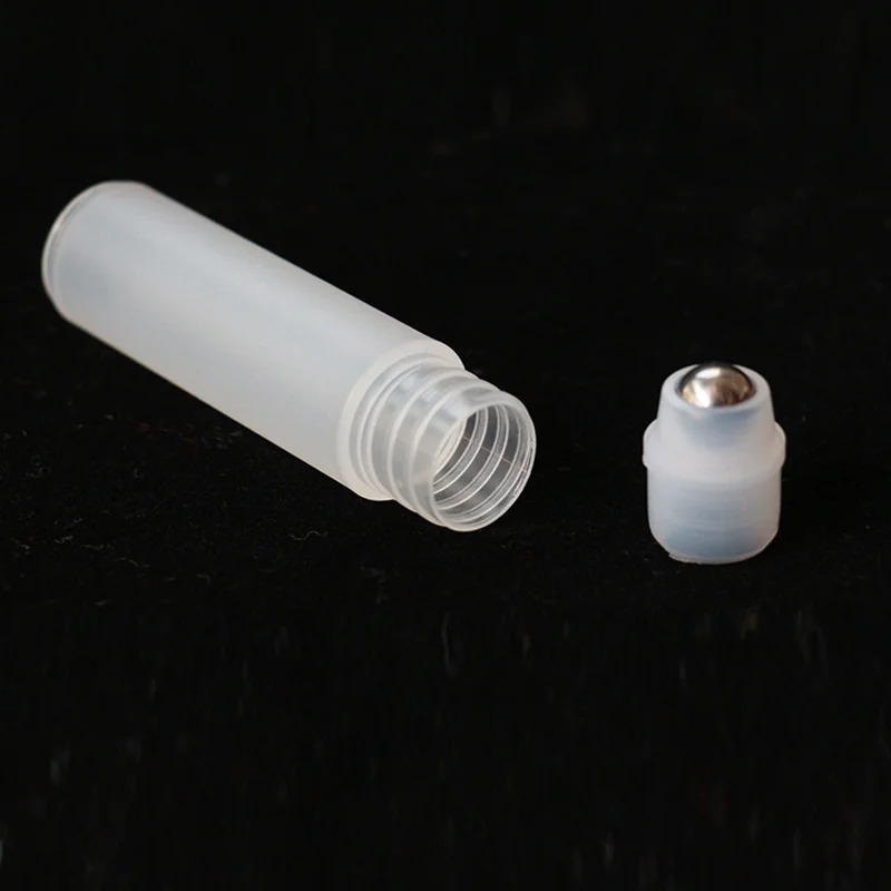 5pcs/lot Mini 5ml/10ml Empty Perfume Roll Roller Ball Bottle On Plastic Stainless Steel Liquids Oil Container Refillable Tools 241225