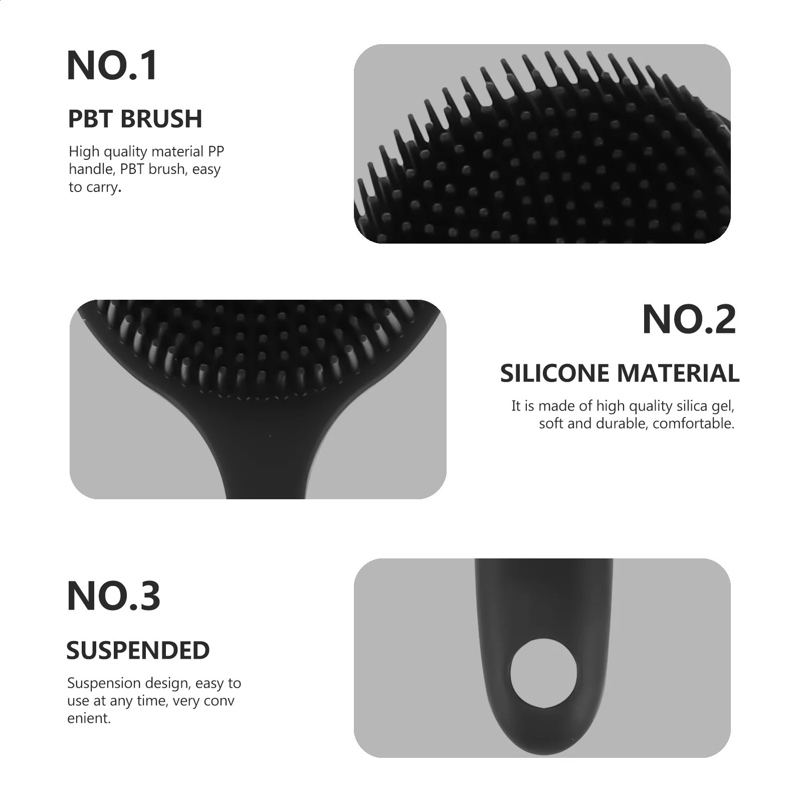 Brush Scrubber Body Shower Silicone Bath Handle Exfoliating Long Bathing Exfoliator Scalp Dry Shampoo Scrub Toilet 241226