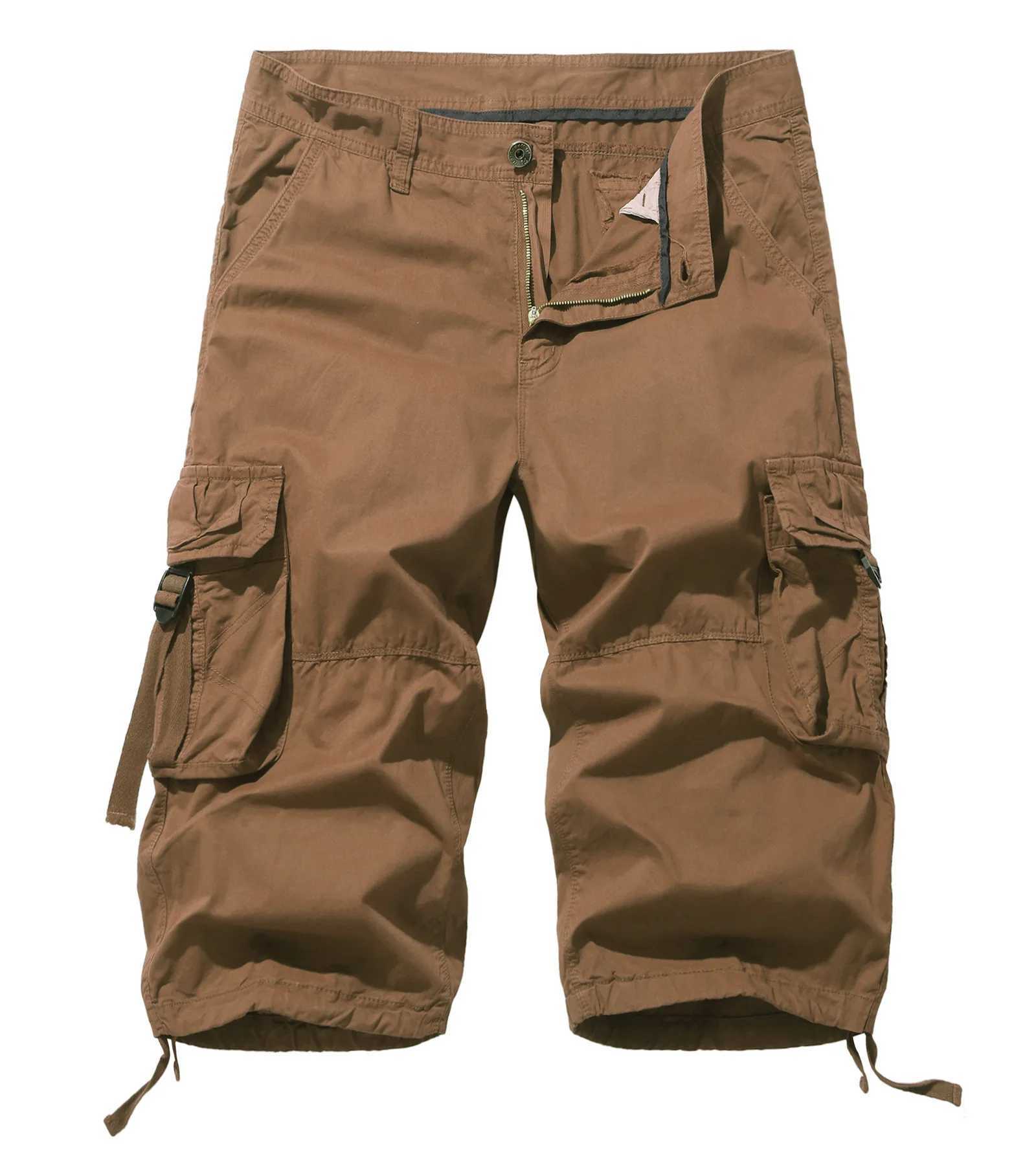 New tactical camouflage cargo shorts 2022 new mens casual shorts mens loose work shorts mens military shorts 29-42 W241226