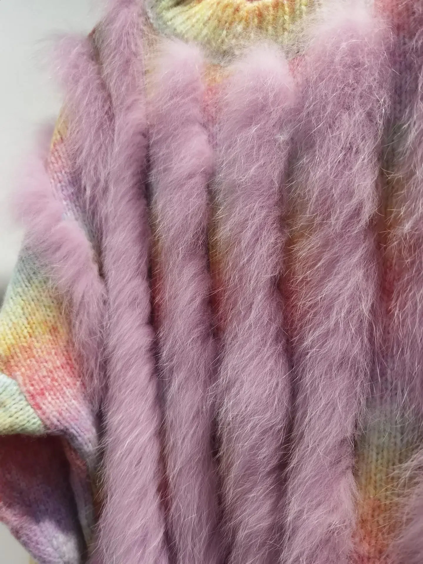 Autumn Women Loose Knitted Pullover Sweater With Real Natural Fox Fur O-neck Plus Size Long Sleeves Knitting Sweaters 241224