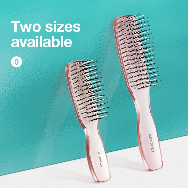 MR.GREEN Hair Brush Scalp Massage Combs Volumizing Hair Styling Fine Tooth Detangling Tool For Long Wet Dry Hair Women Gift 241225