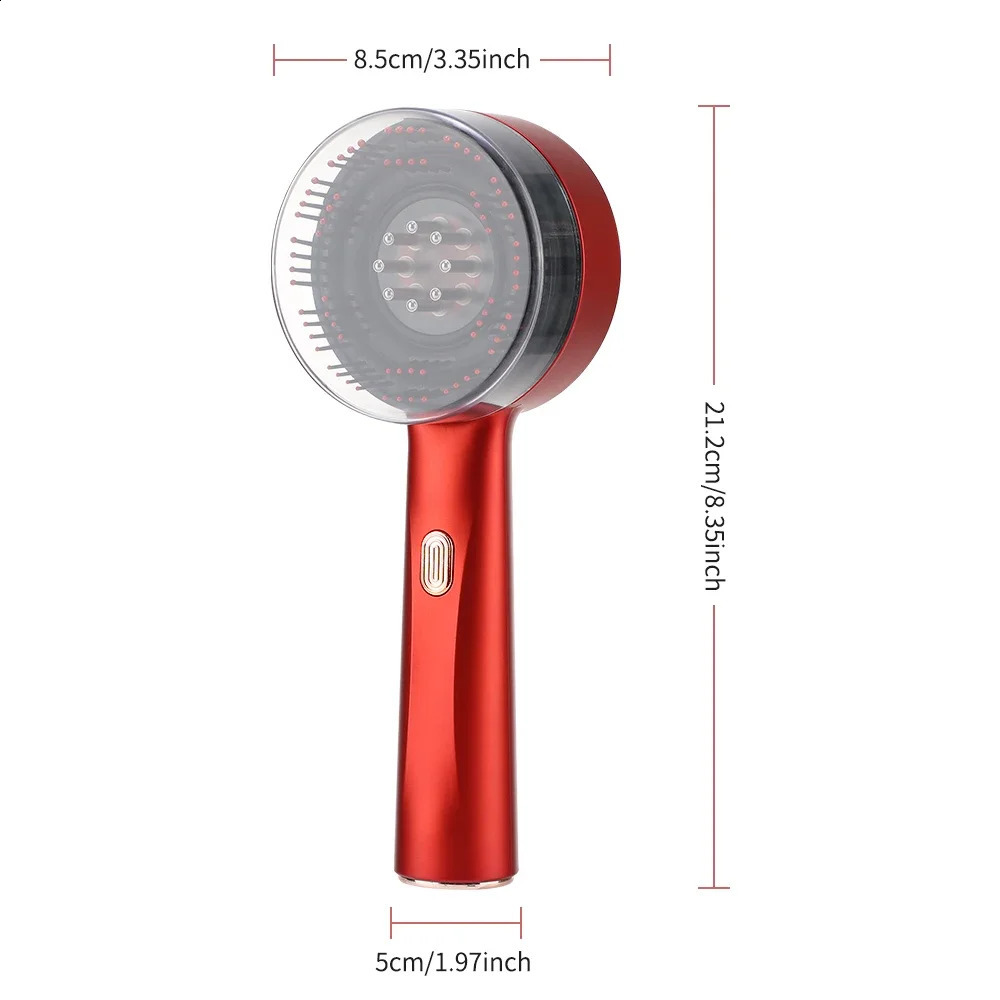 Electric Vibration Massage Comb Portable Hair Follicle Comb Scalp Oil Liquid Applicator Head Massager Hair Growth Anti Loss Care 241225