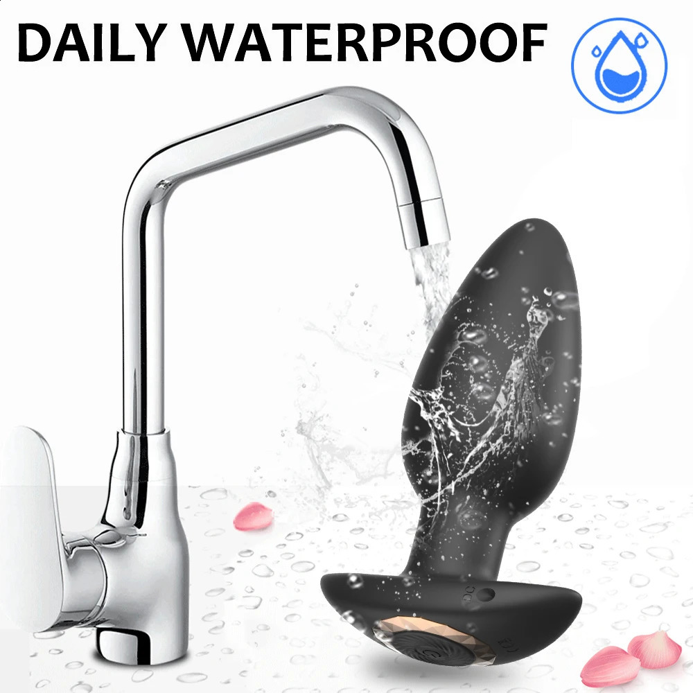Wireless Remote Control Vibrating Anal Butt Plug Prostate Massager Sex Toys For Women Men Gay Clitoris Stimulator Vibrator 241226