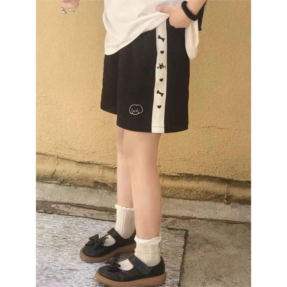HOUZHOU Japanese 2000s Style Y2k Shorts Baggy Kawaii Haruku Sweatpants Cute Sweet Sports Pants Oversize Korean Fashion Summer