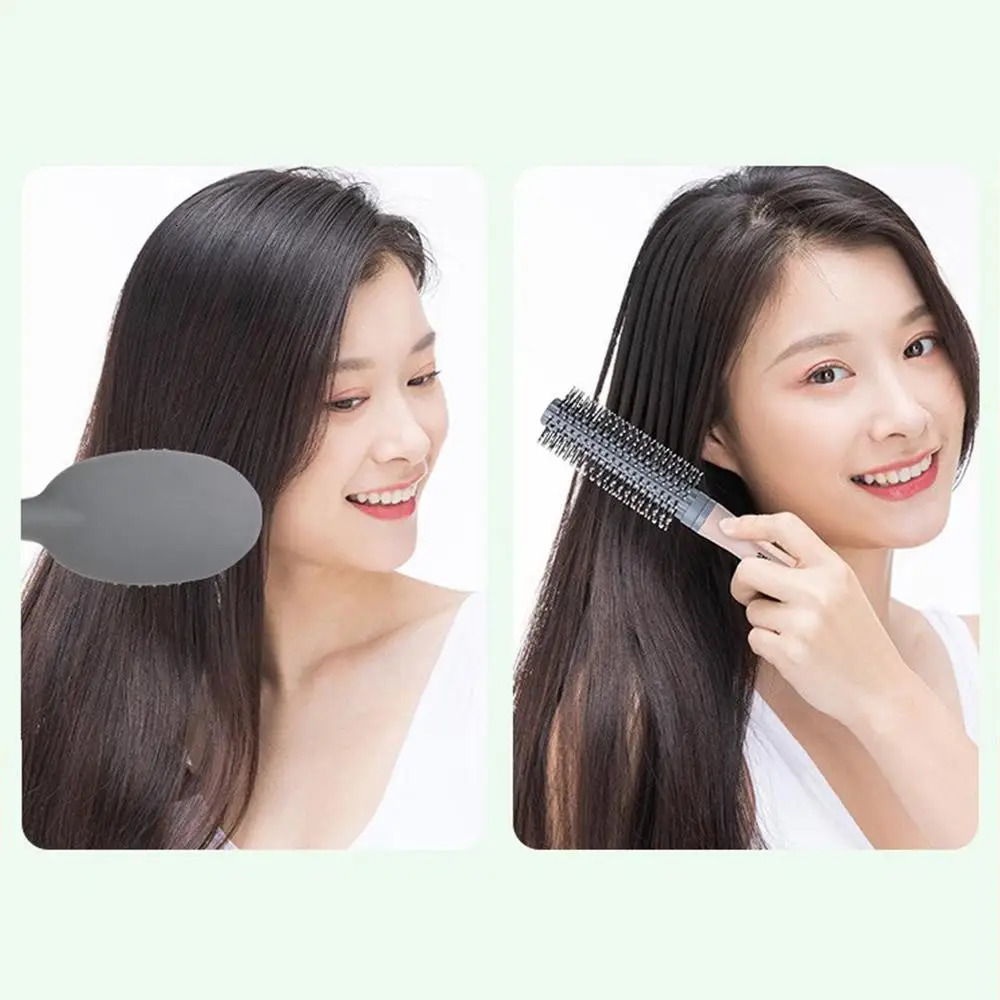 Trendy Vented Curved Hair Brushes Faster Blow Drying Wet Dry Detangling Curling Comb Large Curved Styling Tools for Women 241225