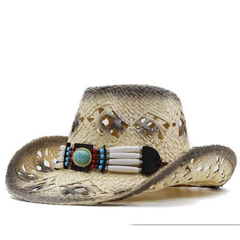 Designer Brand Western Out Door Str Mens and Womens Summer Sunset Casual Cowboy Sunset C Fashion Str Sun Hat Gorilla W241225