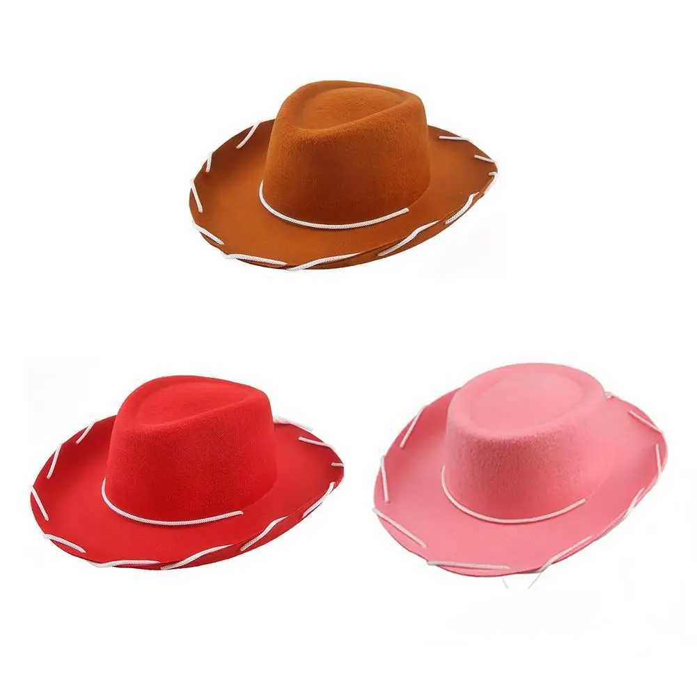 New unisex denim hat Fancy Dr Jazz hat fashionable Western style wide Brim felt Fedora hat Panama C Heear Cs W241225