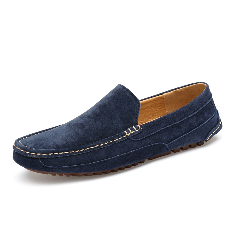 Men Casual Shoes Fashion Outdoor Wear Flat Bottom Driving Triple Blue Brown Khaki Free shipping