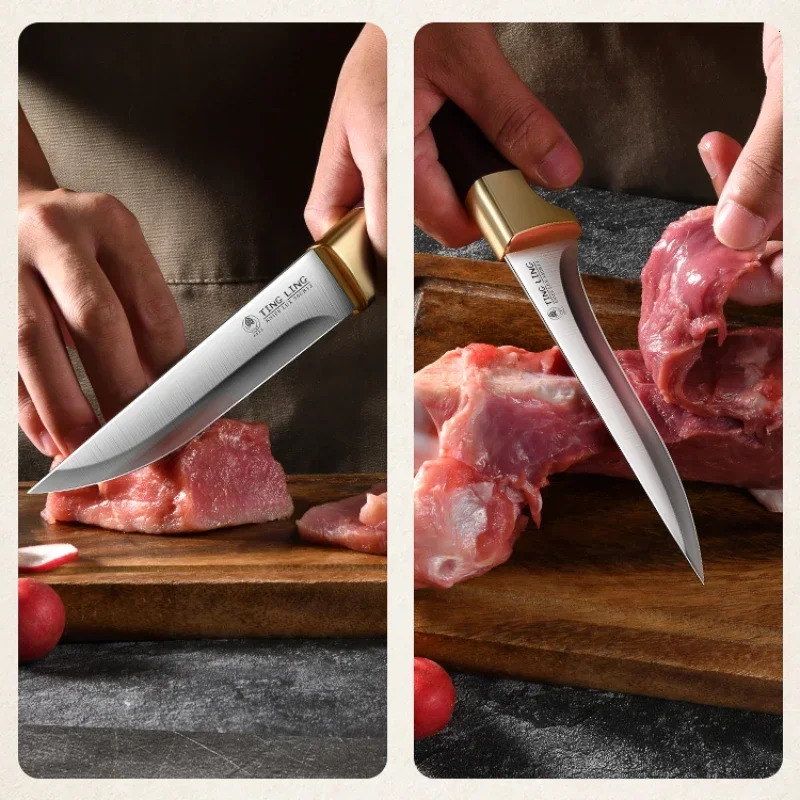 Shavers kitchen knives meat cutting straight knives hand forged cutting knives 241225