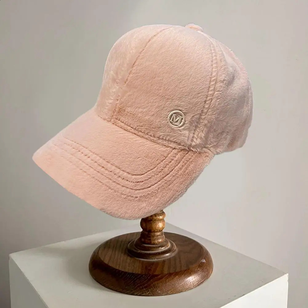 Peaked Cap Solid Color Winter Baseball Cap Hip-hop Style Baseball Hat 241226
