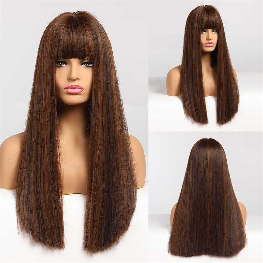 Synthetic Wigs Dropshipping Easihair Synthetic Wigs Long Wavy for Women Heat Resistant Cosplay Wig Natural Hair 230227 Hair Wigs