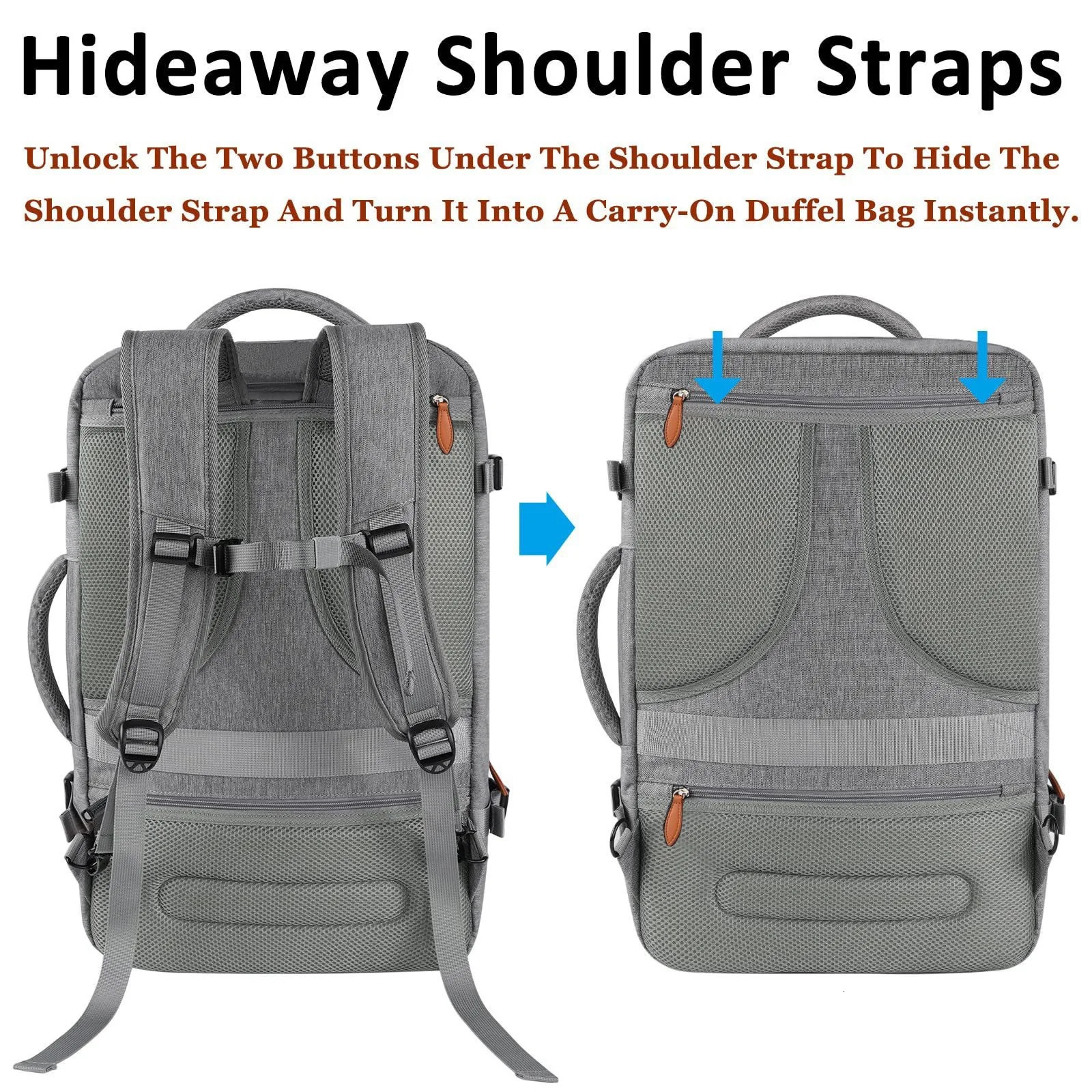 Large Capacity Travel Expandable Large Suitcase Backpacks With 4 Packing Cubes Water Resistant Luggage Daypack Backpack Mochila 241225