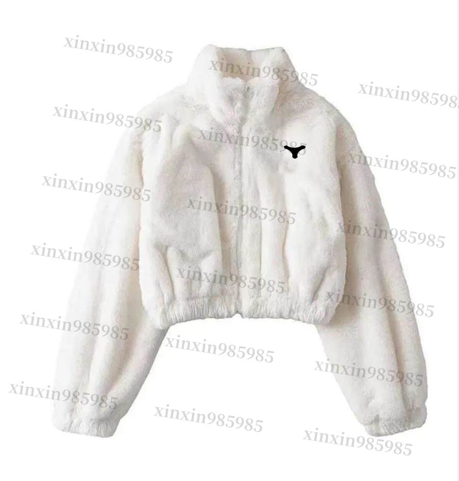Womens Jacket Wool Down Coats Woman Thick Jackets Plush Windbreaker Long Sleeves With Letters Budge Coat S-L