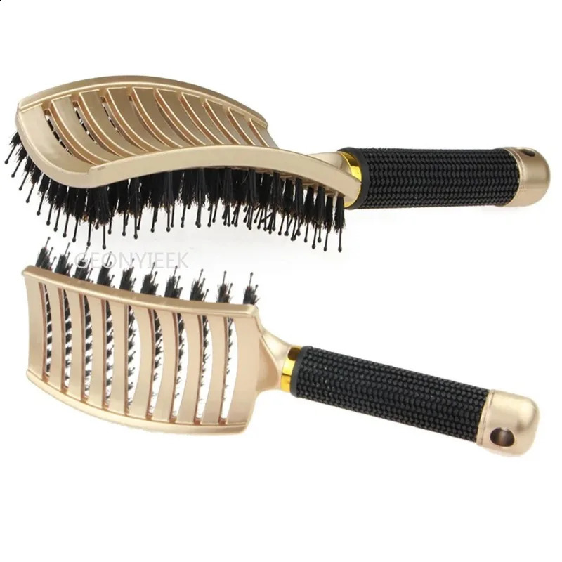 Anti Klit Hairbrush Women Female Hair Scalp Massage Comb Bristle nylon Hairbrush Wet Curly Detangle Hair Brush For Salon 241225