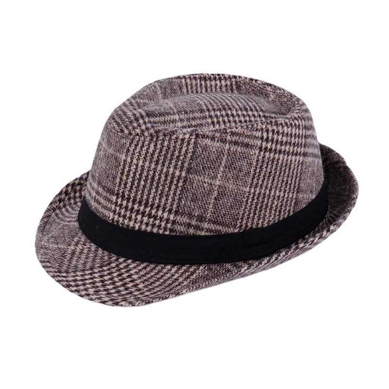 Winter Solid Fedoras Mens Top Jazz Hat Adult Bowling Hat Classic Edition Cheap Hat W241225