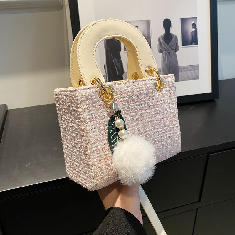Fashion Small Women's Handbag 2025 New Trend Shoulder Bag Designer Fashion Wool Crossbody Bag Handbag Replacement Wallet