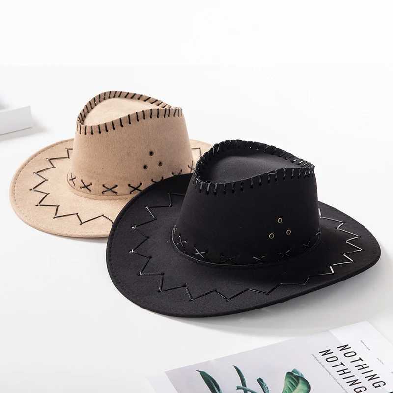 WZCX solid color unisex adult spring summer denim hat wide Brim sun hat outdoor jazz hat mens sun hat W241225