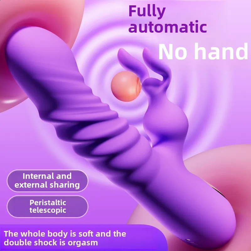 Rabbit Vibrator for Women Telescopic Dildo Powerful GSpot Twisting Vibrators Clit Stimulator Female Masturbator Sex Toys 241226