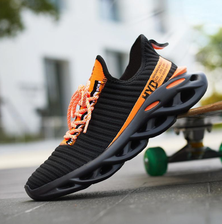 Men Fashion Sports Chunky Shoes Outdoor Wear Thick Sole Plus Size Black White Yellow Free shipping