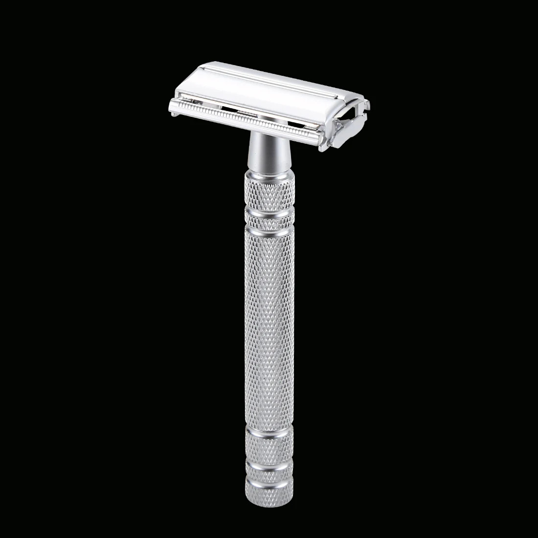 Double Edge Blades Safety Brass Razor Manual Shaver Silver Matching Butterfly Men Shaving With 5 Blades 241225