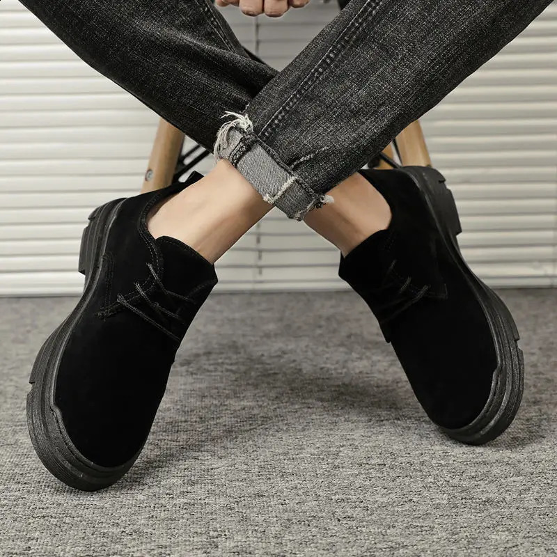 Low-cut British Mens Ankle Boots Wild Trend Summer Male Martin Boots Casual Male Tooling Boots Non-slip Breathable 241226