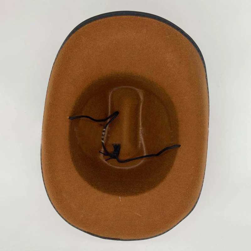 New Soft Candy Western Cowboy C Retro Big Edge Gentleman Cowboy Girl Jazz Hat Holiday Party Role Playing Sunset Travel Beach Hat W241225