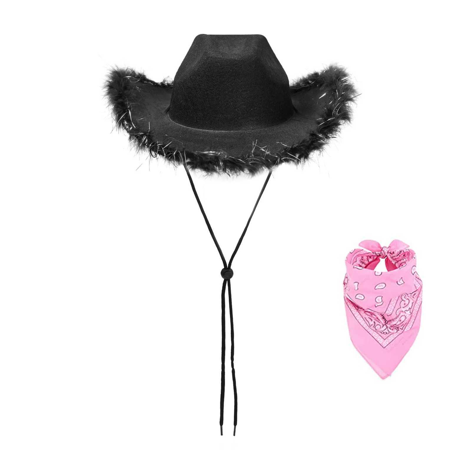 Fashion womens clothing adjustable Chin Str denim hat denim hat denim hat and scarf denim clothing theme party accessories W241225