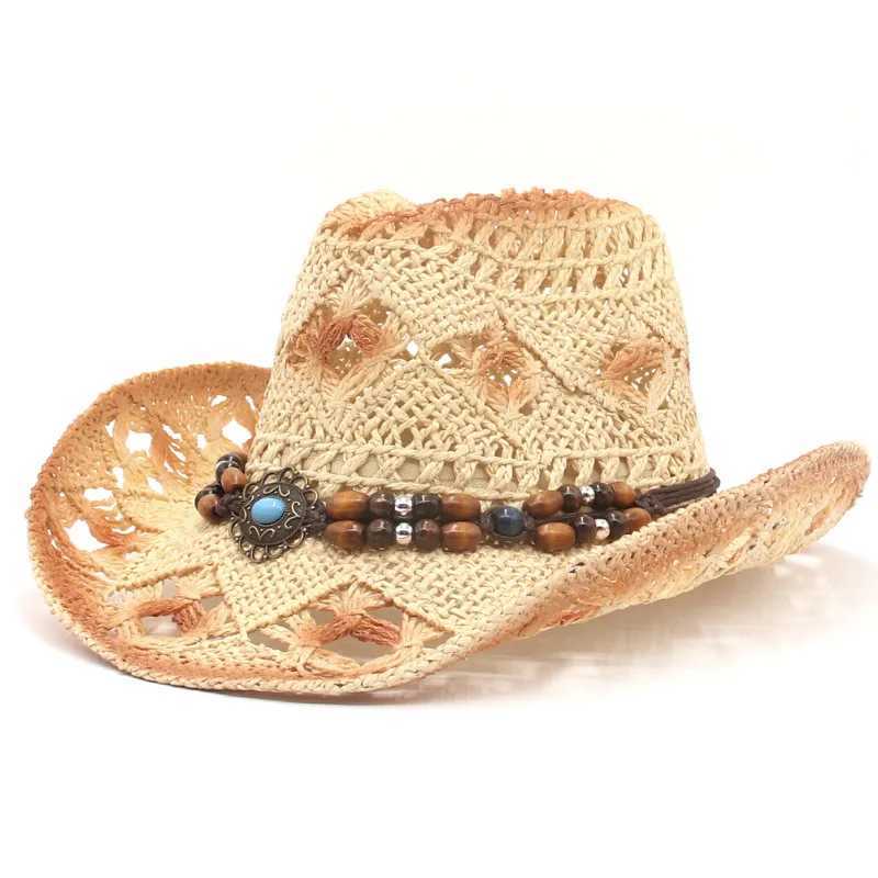 Western Cowboy Hat Xizang Style Top Womens Hat Roll Brim Cowboy Girl C Jazz Openwork Str Hat C Ethnic Group W241225