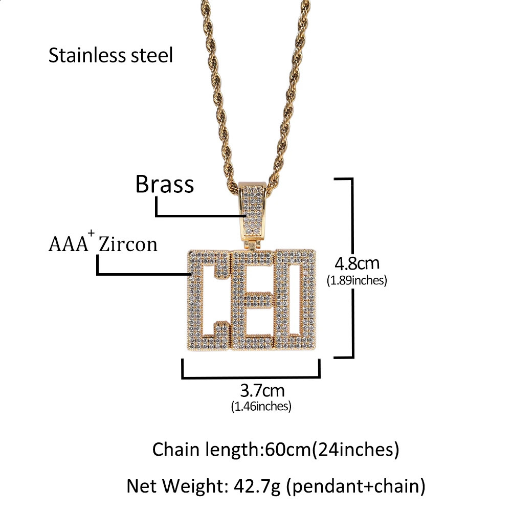 UWIN Custom Regular Script Font Name Necklaces Iced Out Cubic Zirconia Letters Pendant Fashion Hip Hop Jewelry for Gift 241226