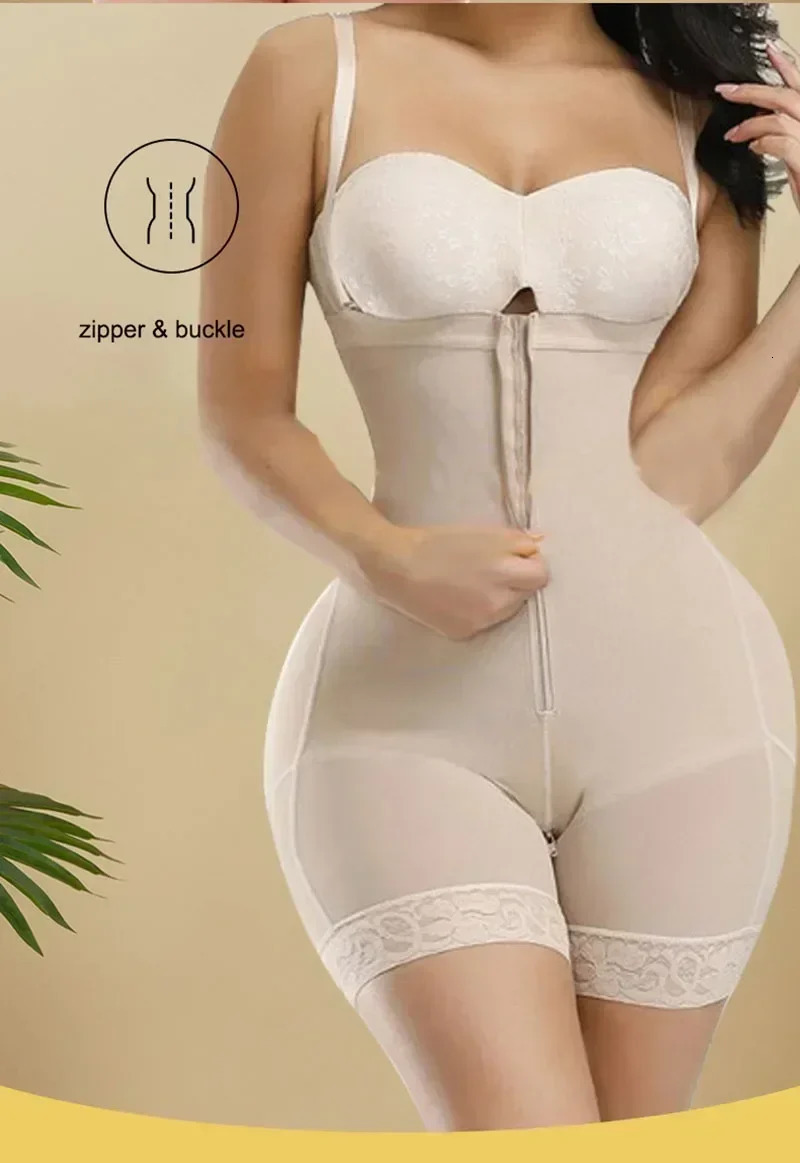 AfruliA Fajas Colombiana Girdle Full Body Shaper Lift Up Butt Lifter Bodysuits Tummy Control Panties Waist Trainer Thigh Slimmer 241225