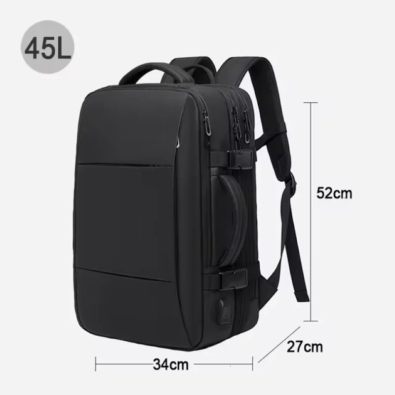 BANGE travel backpack mens business backpack school expandable USB bag large capacity 17.3 laptop waterproof fashion backpack 241225