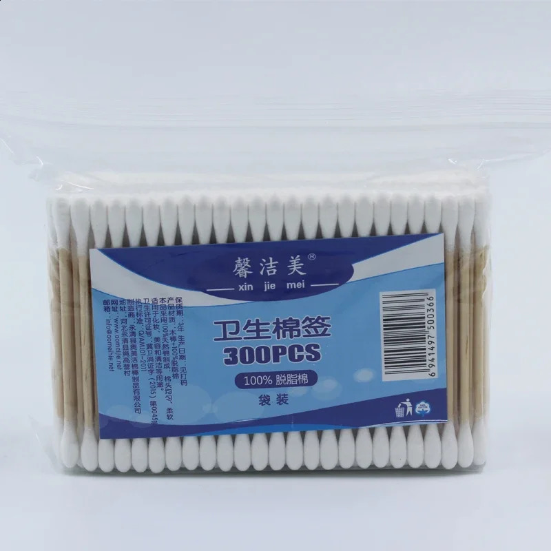 Wooden stick cotton swab children cotton swab baby ear cleaning cotton buds 241226