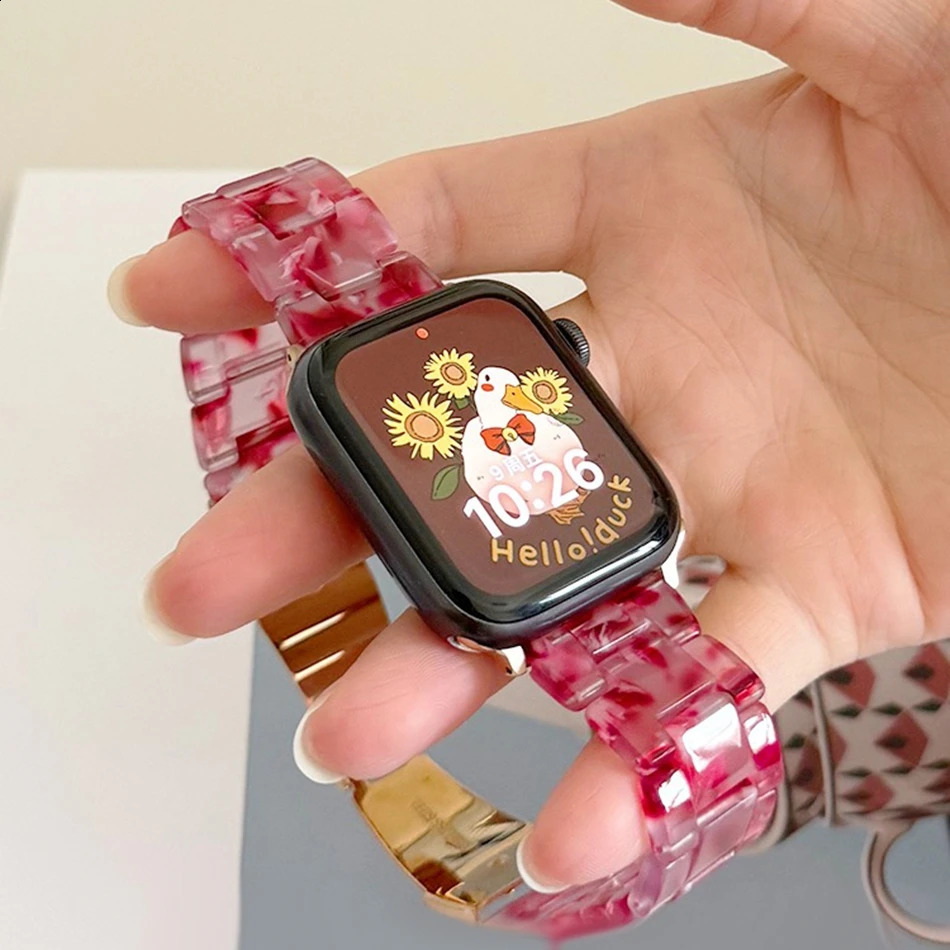 Wine Red Nylon Magnetic Silicon Strap For Watch Band S10 9 8 7 6 SE 38/40/41/42/44/45/46/49mm Bracelet 241220