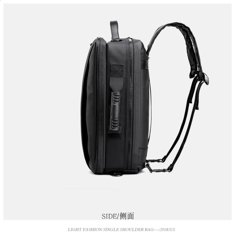 Mens and Womens Multifunctional Backpack Waterproof Three-purpose Laptop Bag Large-capacity Leisure Business Backpack 241226