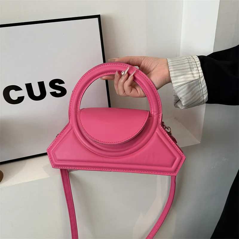 2024 Spring Women Persalized Handbags Unique Design Solid Color Shoulder Bag Ins Messenger Bags Small Square Bag for WomenXJ241225