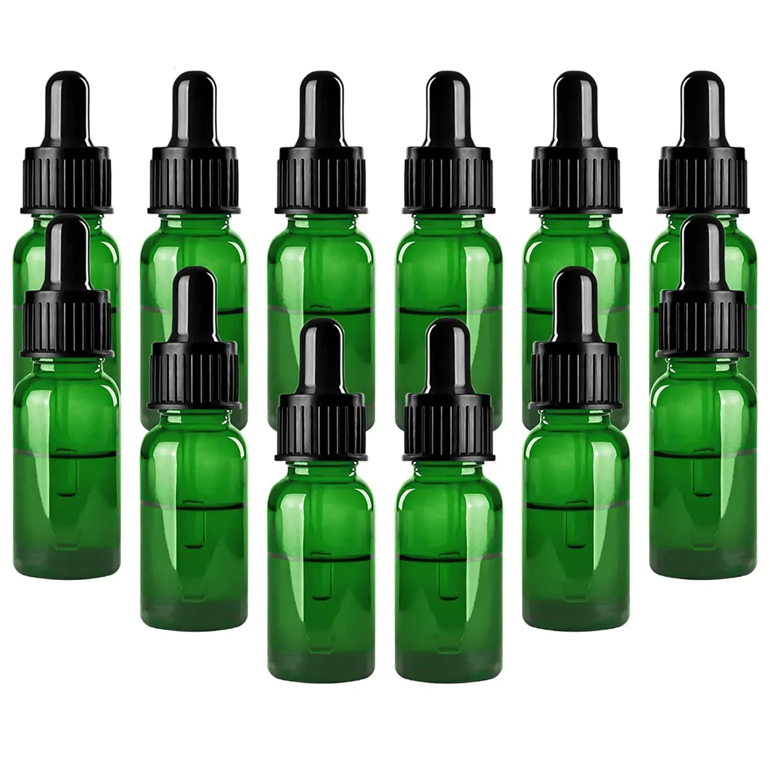 5pcs 5/10/15/20/30ml/50ml Amber Empty Glass Dropper Bottle Essential Oil Aroma Liquid Reagent Refillable Containers 241225