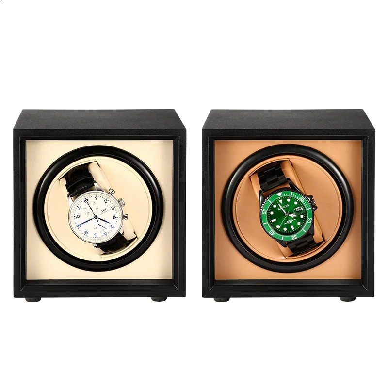 Embers 1 2 Slots Watch Winder Wooden Shaker Watch Box Automatic Winder Storage Case Mabuchi Motro 241226