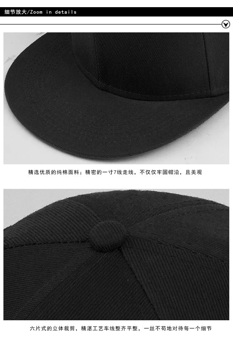 56cm 58cm 59cm 60cm 62cm 64cm Plus Size Caps Men Top Quality Pure Cotton Hip Hop Cap Adult Solid Color Baseball Hats 241225