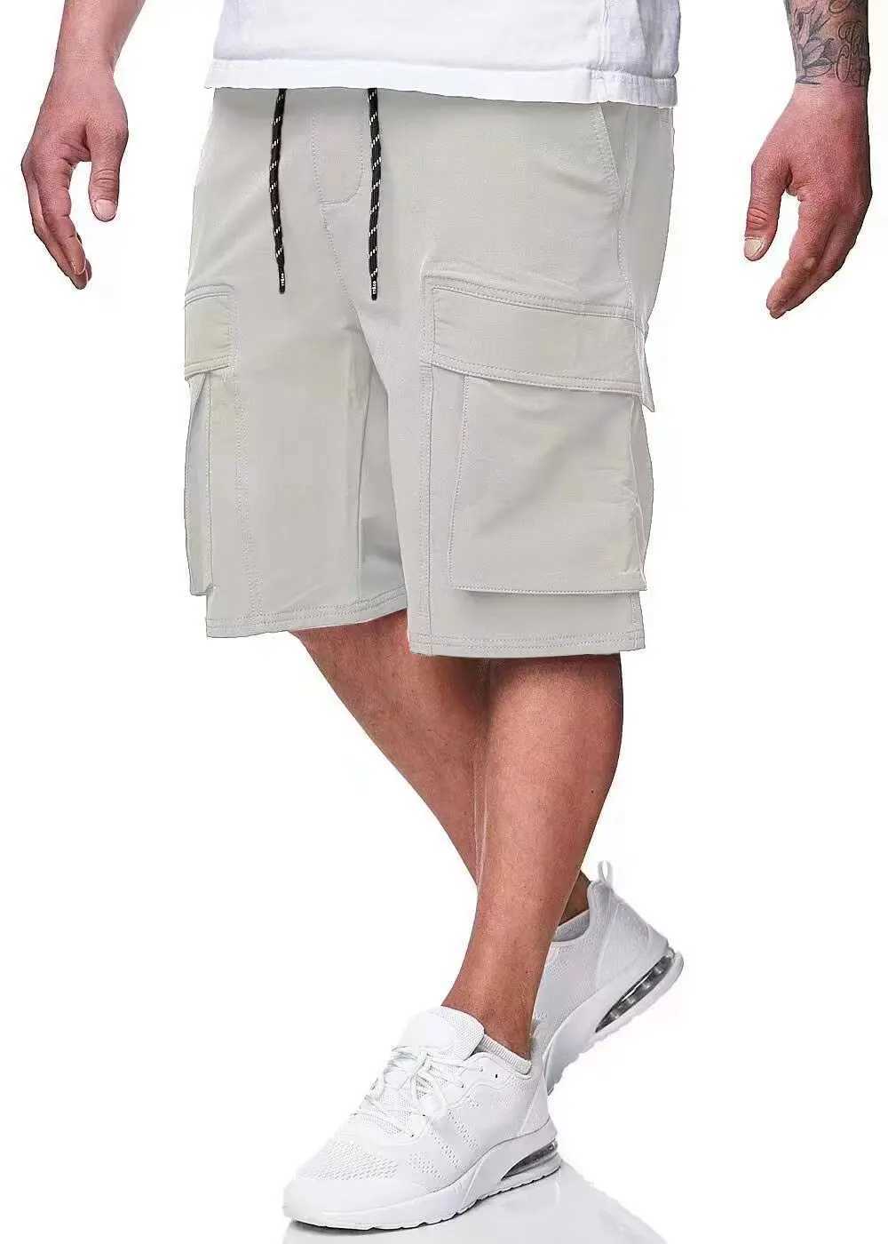 Mens multi pocket practical short space cargo pocket durable and comfortable design Versatile casual style summer essence W241226