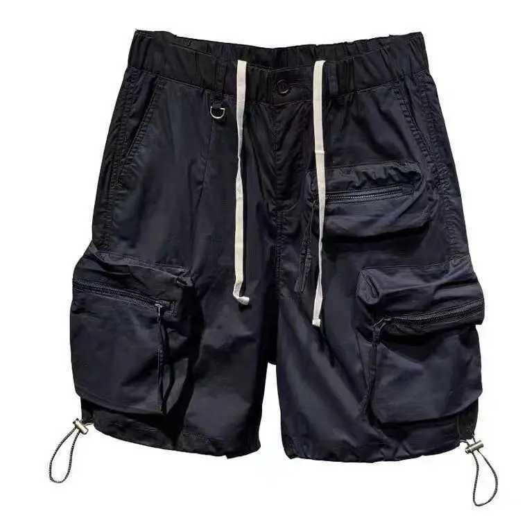 2024 New Men Summer Fashion Solid Color Casual Cargo Shorts Male Quick-drying Thin Shorts Mens Loose Straight Short Pants K322 W241226
